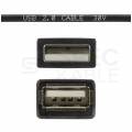 NEKU Kabel przedłużacz USB 2.0 A (wtyk / gniazdo) czarny 5m