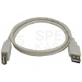 NEKU Kabel przedłużacz USB 2.0 A (wtyk / gniazdo) szary 0,8m