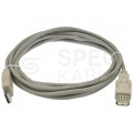 NEKU Kabel przedłużacz USB 2.0 A (wtyk / gniazdo) szary 3m