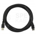 NEKU Kabel przedłużacz USB 3.0 A (wtyk / gniazdo) czarny 3m