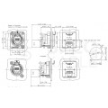 NEUTRIK Gniazdo tablicowe panelowe RJ45 8P8C kat.5e Łącznik sieciowy NE8FDP-B
