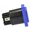 NEUTRIK Gniazdo tablicowe panelowe zasilające PowerCON 3-pin (2+PE) 20A 250V niebieskie NAC3MPA-1