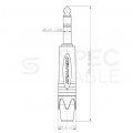 NEUTRIK Przejście Adapter AUX Jack 6,3mm Stereo (wtyk) / mini Jack 3,5mm Stereo (gniazdo)
