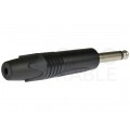 NEUTRIK Wtyk instrumentalny Jack 6,3mm Mono na kabel do 7,0mm niklowany czarny NP2X-BAG