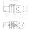 NEUTRIK Wtyk Speakon 2-pin na kabel do 10,0mm NL2FX