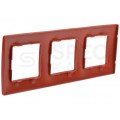 NILOE Ramka 3-krotna Czerwona