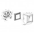 Nośnik osprzętu QUADRO listwy LHD 40x20mm biały KOPOS