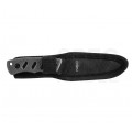 Nóż bushcraftowy ze stali nierdzewnej (rękojeść z powłoką gumową TPR) 165/94mm FULL TANG + etui NEO 63-106