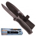 Nóż myśliwski ze stali nierdzewnej (rękojeść z tworzywa ABS) 230/110mm + etui Premium EXTOL