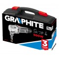 Nożyce do blachy sieciowe 230V 500W w zestawie z akcesoriami i walizką GRAPHITE 59G401