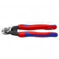 Nożyce do cięcia drutów i lin stalowych (do 5mm) 190mm z zaczepem KNIPEX 95 62 160 T