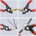 Nożyce do cięcia kabli miedzianych i aluminiowych (do 12mm / 35mm2) 165mm KNIPEX 95 41 165