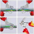 Nożyce do cięcia kabli miedzianych i aluminiowych (do 15mm / 50mm2) 160mm stopniowane StepCut izolowane 1kV dla elektryka KNIPEX 95 16 160