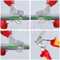 Nożyce do cięcia kabli miedzianych i aluminiowych (do 15mm / 50mm2) 160mm stopniowane StepCut izolowane 1kV dla elektryka KNIPEX 95 16 160