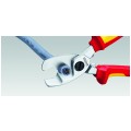 Nożyce do cięcia kabli miedzianych i aluminiowych (do 20mm / 70mm2) 200mm izolowane 1kV dla elektryka KNIPEX 95 16 200
