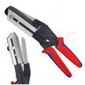 Nożyce do tworzywa sztucznego korytek kablowych listw maskownic o grubości do 4mm dźwignia kolankowa KNIPEX 95 02 21