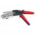Nożyce do tworzywa sztucznego korytek kablowych listw maskownic o grubości do 4mm dźwignia kolankowa KNIPEX 95 02 21