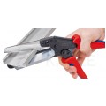 Nożyce do tworzywa sztucznego korytek kablowych listw maskownic o grubości do 4mm dźwignia kolankowa KNIPEX 95 02 21