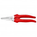 Nożyczki uniwersalne ze sprężyną i blokadą do cięcia tektury tworzyw sztucznych folii aluminiowych miedzianych mosiężnych 190mm KNIPEX 95 05 190