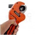 Obcinak do rur karbowanych i peszli z tworzywa sztucznego 0-42mm z mechanizmem zapadkowym NEO 02-020