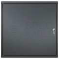 Obudowa metalowa do instalacji CATV 500x500x200mm czarna natynkowa