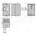 Obudowa natynkowa hermetyczna IP65 do wyłącznika silnikowego, termicznego serii SM1P LOVATO SM1Z1701P