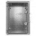 Obudowa plastikowa skrzynka hermetyczna, drzwi transparentne ABS 250x350x150mm IP65 NEKU