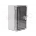 Obudowa plastikowa skrzynka hermetyczna, drzwin transparentne ABS 200x300x130mm IP65