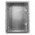 Obudowa plastikowa skrzynka hermetyczna, drzwin transparentne ABS 300x400x170mm IP65 NEKU