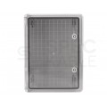 Obudowa plastikowa skrzynka hermetyczna, drzwin transparentne ABS 400x300x170mm IP65