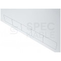 Obudowa RACK 19" 2U 130mm pionowa biała