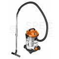 Odkurzacz przemysłowy sieciowy 230V 1400W do pracy na mokro i sucho ze zbiornikiem 30L w zestawie z akcesoriami NEO 04-738