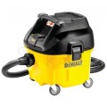 Odkurzacz przemysłowy sieciowy 230V 1400W, klasa L do pracy na sucho i mokro ze zbiornikiem 30L w zestawie z akcesoriami DWV901L DeWALT