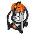 Odkurzacz przemysłowy sieciowy 230V 1600W do pracy na mokro i sucho ze zbiornikiem 35L w zestawie z akcesoriami NEO TOOLS 04-739