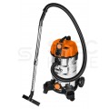 Odkurzacz przemysłowy sieciowy 230V 1600W do pracy na mokro i sucho ze zbiornikiem 35L w zestawie z akcesoriami NEO TOOLS 04-739