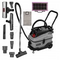 Odkurzacz przemysłowy sieciowy 230V 1600W na kółkach do pracy na mokro i sucho ze zbiornikiem 30L w zestawie z akcesoriami GRAPHITE 59G610