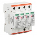 Ogranicznik przepięć SPD 3-fazowy B+C (Typ 1+2) 4P 8kA + 25kA/50kA iskiernikowy VCX Professional