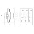 Ogranicznik przepięć SPD DC 1200V B+C (Typ 1+2) 3P 12,5kA + 20kA/40kA fotowoltaiczny warystorowo-iskiernikowy VCX MOV+GDT+MOV