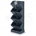 Ogród wertykalny, doniczka modułowa na zioła antracytowa Mini Cascade 114x195x475mm Prosperplast