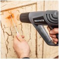 Opalarka sieciowa 230V 2000W, 3 biegi (I: 300l/min; II: 150l/min; III:500l/min), zakresie temperatur (I: 25°C, II: 350°C III: 550°C) w zestawie z akcesoriami i walizką GRAPHITE 59G522