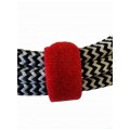 Opaski rzepowe 20x125mm BTB Straps czerwone 10szt. do organizacji kabli