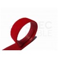 Opaski rzepowe 20x125mm BTB Straps czerwone 10szt. do organizacji kabli