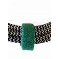 Opaski rzepowe 20x125mm BTB Straps zielone 10szt. do organizacji kabli
