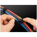 Opaski rzepowe 20x200mm BTB Straps czarne 10szt. do organizacji kabli