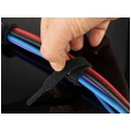 Opaski rzepowe 20x200mm BTB Straps czarne 10szt. do organizacji kabli