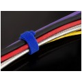 Opaski rzepowe 20x200mm BTB Straps zielone 10szt. do organizacji kabli