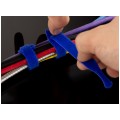 Opaski rzepowe 20x200mm BTB Straps żółte 10szt. do organizacji kabli