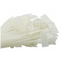 Opaski zaciskowe identyfikacyjne 2,5x110mm z tabliczką opisową 21x10mm białe 100szt. DANTOM