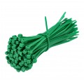 Opaski zaciskowe kablowe UV 2,5x100mm zielone 100szt.