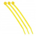 Opaski zaciskowe kablowe UV 2,5x100mm żółte 100szt.